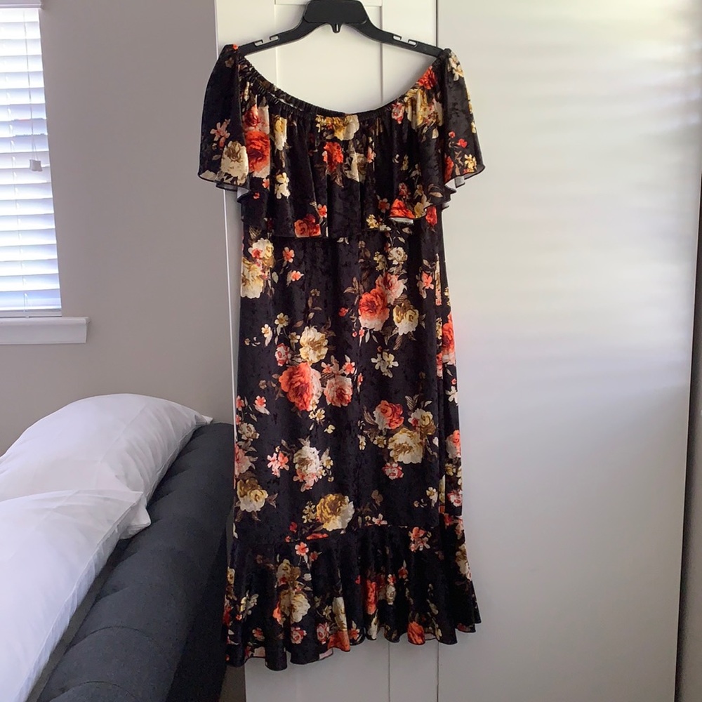 Gorgeous Velvet off the shoulder LuLaRoe Cici 2X